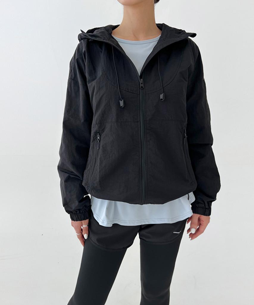 Downblow Women'S Sports Golf Wear Gorpcore Drawstring Hooded Windbreaker Dbc 1800W