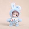 Plush Keychain Pendant Vinyl Face Doll Shape Compact Size Portable Key Chain Bag Decor Key Holder Backpack Ornament