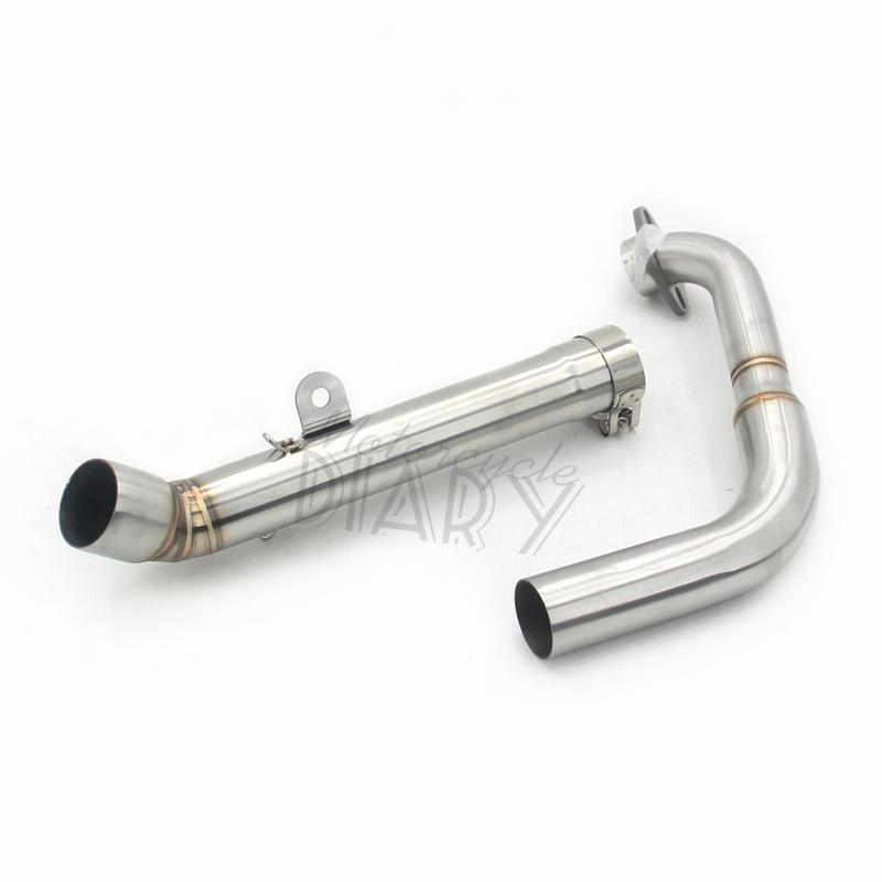 Dla Yamaha MT125 MT 125 2014-2019 YZF R125 2014-2018 V2 System Kolanka Wydechowe Motocykla Rura Łącząca Kolektor Wydechowy Escape Moto PitBike