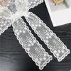 Women's Fashion Flower Lace Shawl Wrap Scarf Tie Knot Front Shoulder Covering Capelet Faux Collar Scarves Waist Belt