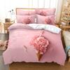 Love Red Rose Nevresim Takımı Housse De Couette Mutlu Sevgililer Günü/evlilik/düğün Nevresim Takımı Dropship Yatak Takımı - Çarşaf Yok