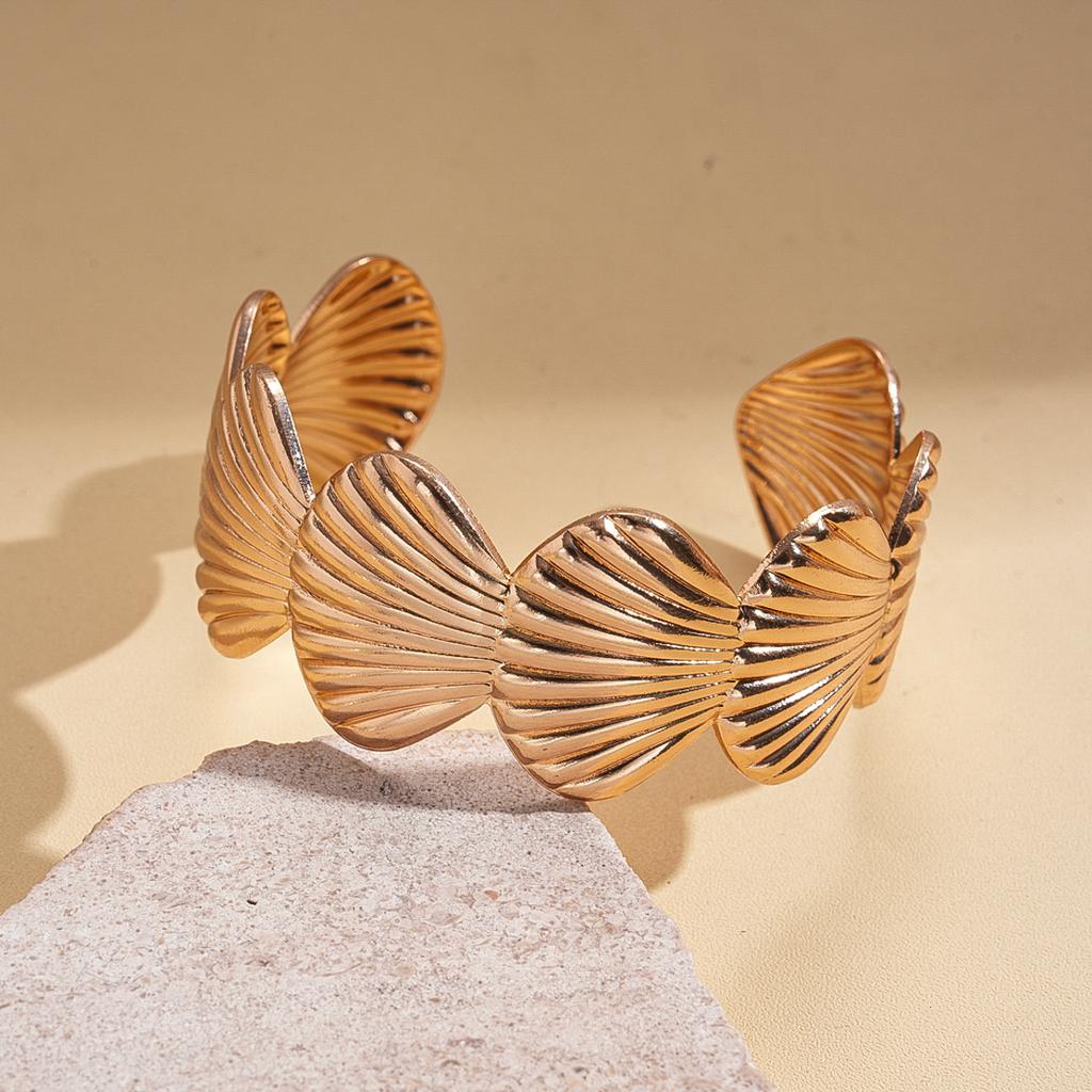 Shell Conch Turtle Starfish Coconut Open Bracelet Metal Vacation Wind Niche Premium Jewelry