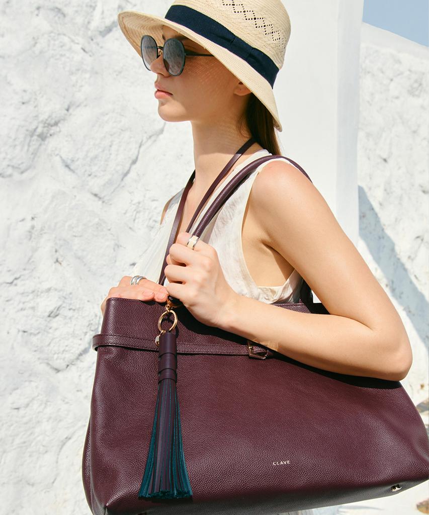 Clave Leather Tassel Charm [3 Colors]