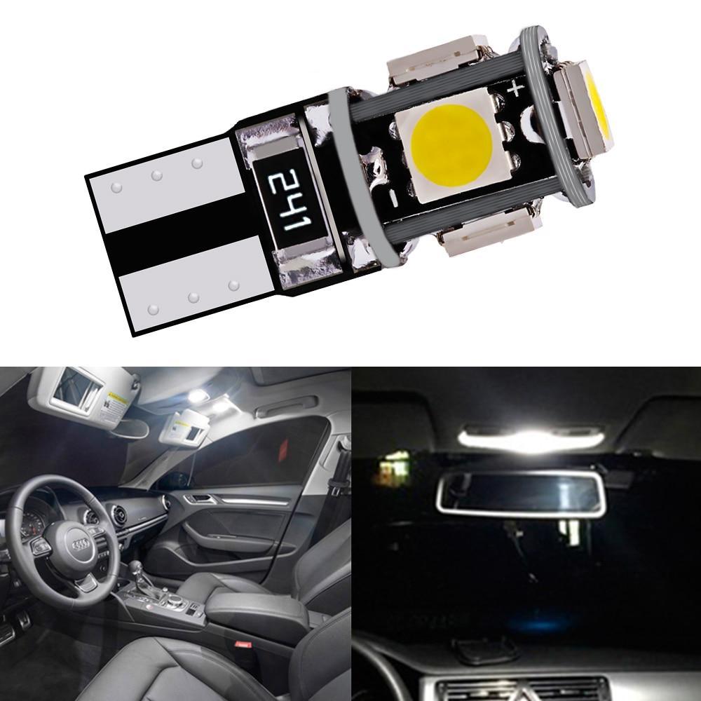 Canbus Weiß Blau Rot Gelb Grün T10 5smd 5050 Led Auto Licht W5w 194 241 Fehler Glühbirnen