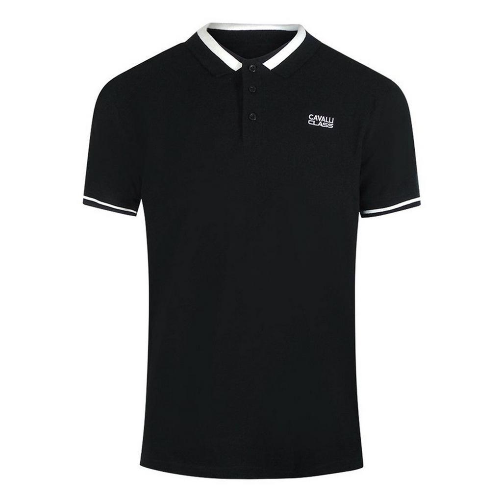Cavalli Class Unisex Adult Contrast Collar Polo Shirt