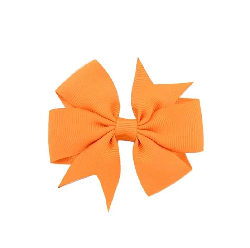 2/4/10 piezas 3'' Lazos de Cinta Sólida Pinzas para el Cabello para Bebés Niñas Lazos Hechos a Mano Pasadores Pasadores Accesorios para el Cabello para Niños