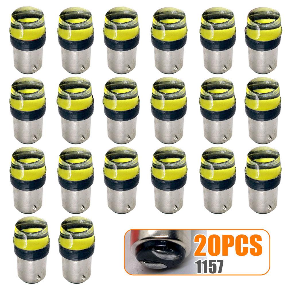 20x Flash LED Bulb Driving Reverse Lamp Signal Tail Car Brake Sourcing White Red Flashing Light 1156 BA15S P21W 1157 BAY15D