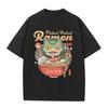 Pukei Pukei Eat Ramen Funny Meme Graphic T-shirt Men Women Vintage Japanese Style T Shirts Men's 100% Cotton Oversized T-shirts