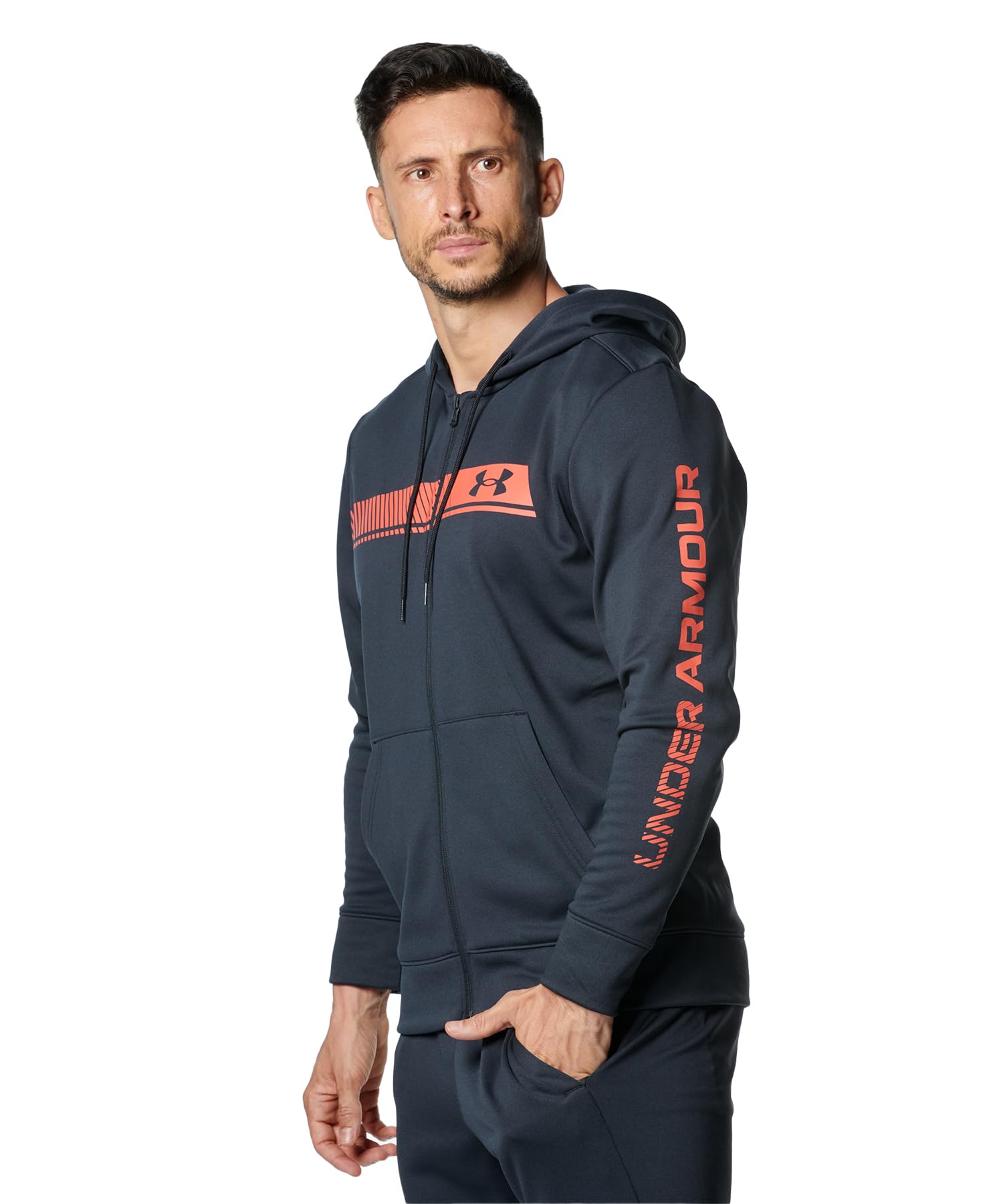 

UA ARMOUR FLEECE BAR LOGO FZ Black Beta SM [Under Armour]