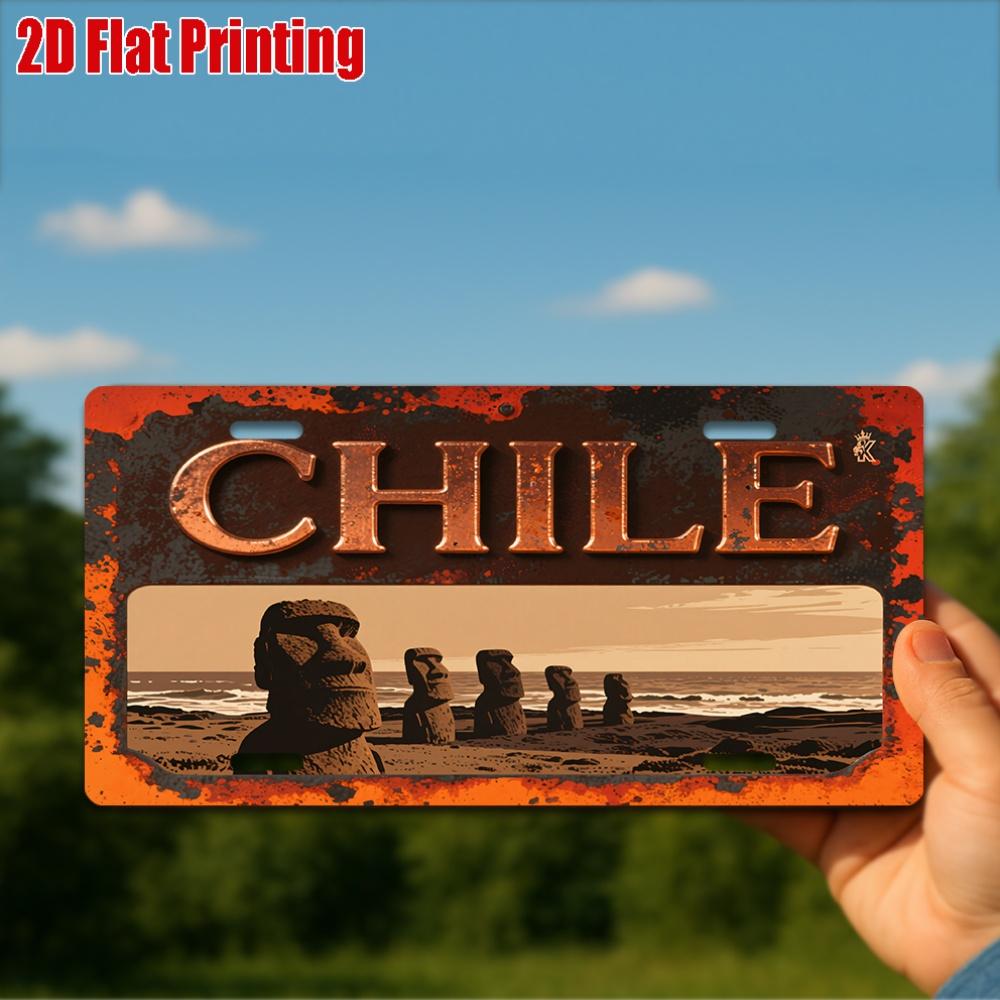 D Flat Pc Vintage Metal Sign for Decorative Purposes Only Outdoor Plaque Wall Decoration Chilean Aluminum Sign Vehicle