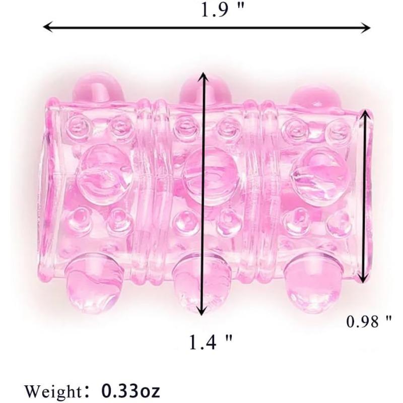 Silicone Cock Ring Fancy Condom Reusable Penis Rings Penis Sleeve Delay Ejaculation Sexual Pleasure Enhance with Pellets Sex Toy