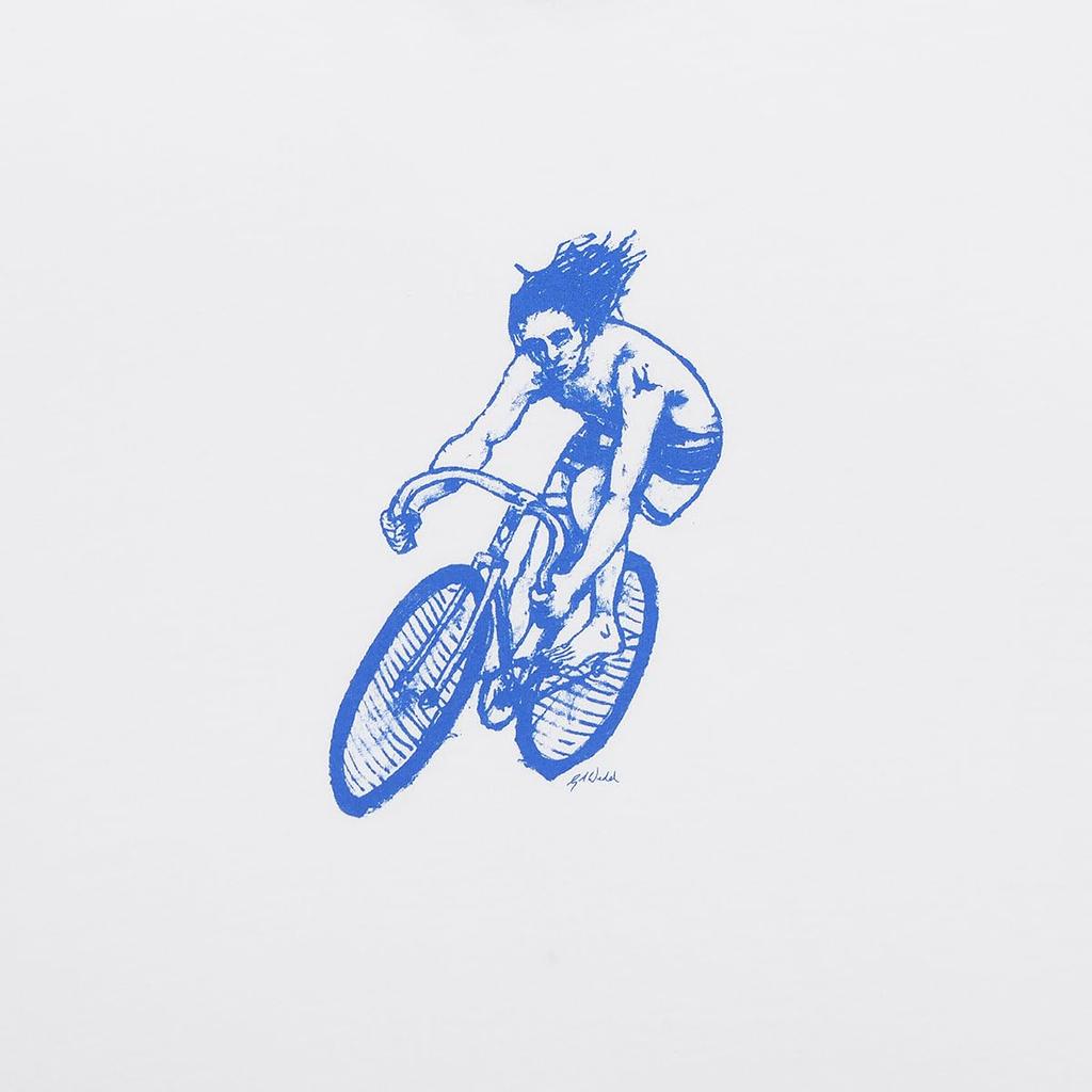 Gruppo Modern Drop3 White T-Shirt, Jellyweed, Cyclist, Surfer,