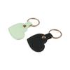 Car Key Holder Leather Heart Keyring Simple Colorful Pendant Classic Heart Shape Keychain  Unisex