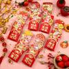 6pcs 3D New Year Stretch Red Envelopes Traditional Money Packet Creative Lucky Red Pocket  Bonus