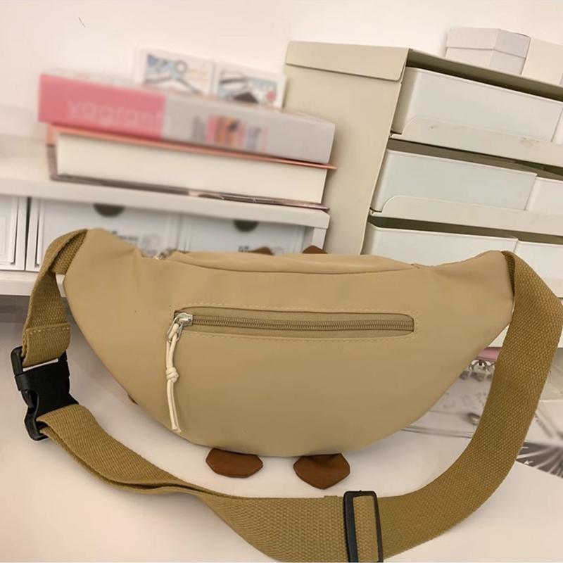 SCIONE Cute Cartoon Capibala Chest Bag 2025 New Large-capacity Fashion Leisure and Versatile Sports Students Lightweight Crossbody Bag