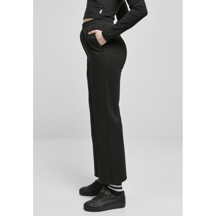 Pantalon Femme - Urban Classics - Straight Pin Tuck - Noir - Taille Standard - Coupe Droite