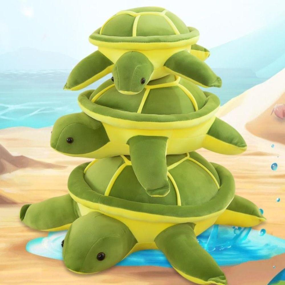Soft Realistic Turtle Toys Cute Cartoon Stuffed Animal Dolls Sea Turtle Pillow Cushion Kids
