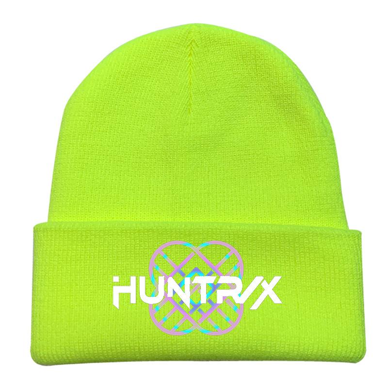 Peripheral Knitted Hat Curled Wool Hat Printed Doudou Hat Outdoor Cold Hat Adult