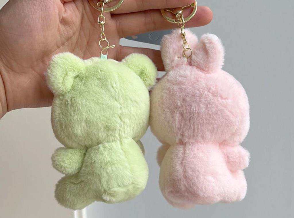 New Cute Piggy Dress Up Doll Plush Toy Rabbit Pendant Keychain Backpack Pendant Pig Doll Frog Festival Surprise Gift