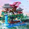 3320 PCS Blocks Tree House Diamond Building Garden Architecture Waterfall Light Bricks Christmas for Kid Over 12 Years Adult Gift