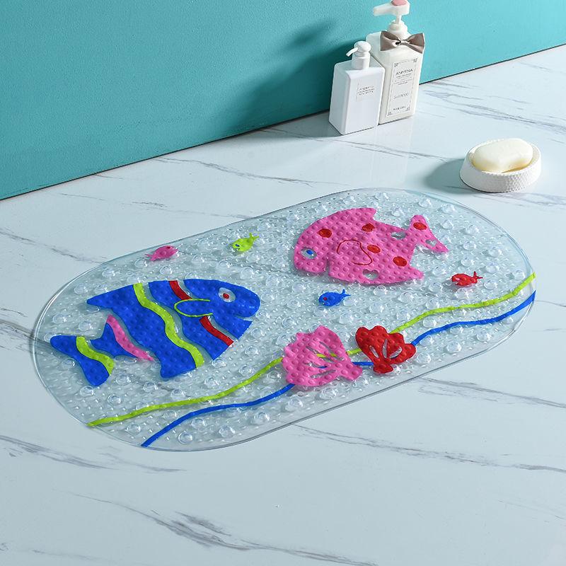 23 Pattern Cartoon Non-Slip Bathroom Mat PVC Bottom Suction Cup Shower Mat for Child Drainage Bath Pad Bathtub Mat Eco-friendly