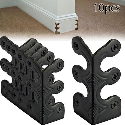 Vintage Iron Skiffers Iron Skirting Board Corner Protectors Commercial 10pcs Cover Residential K9P3