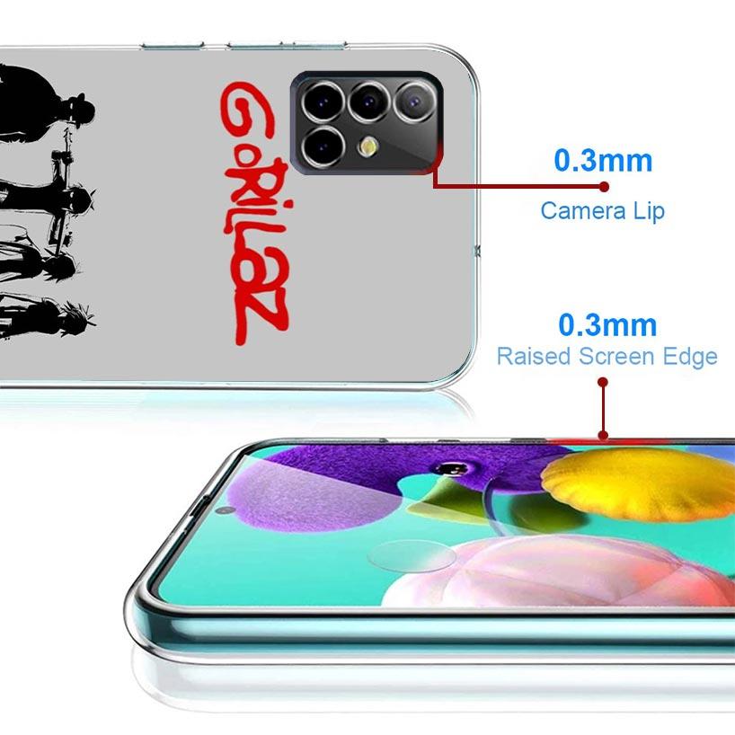 Gorillaz Anime Case Phone Cover for Samsung Galaxy A17 A16 A15 A14 A13 A56 A55 A54 A53 A36 A35 A34 A33 A26 A25 A24 A23 A05S Gala
