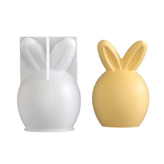 

Силіконові Форми Великодній Кролик Яйце Форма для Заливки Набір для Гіпсу Соєвого Віску Смоли Гнучкий E