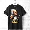 Godfather Solid Gold Don Men's T Shirt Corleone Marlon Brando Mafia Boss
