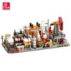 Petroleum Engineering Machinery Building Block City Street View Petrochemical Plant Transport Station Assembly Model Brick Gift