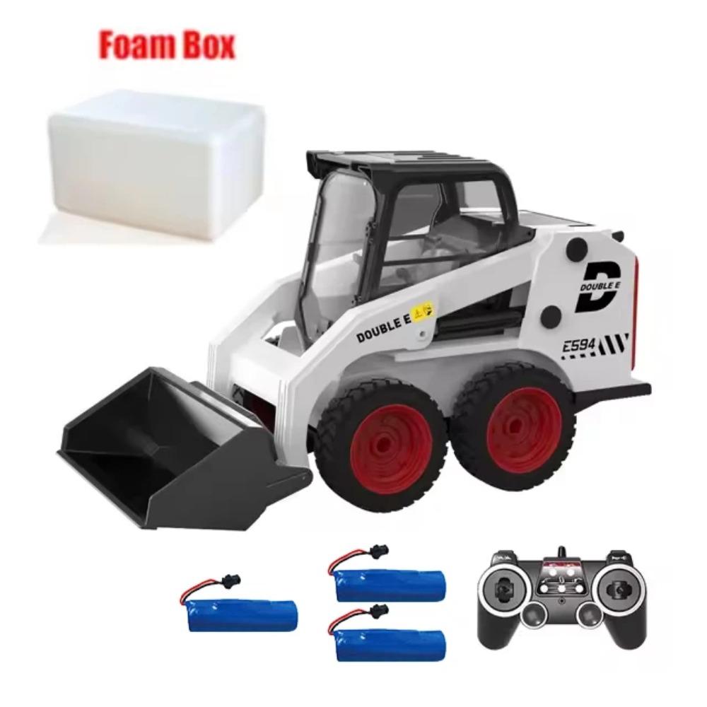 Double E E594 1:14 Remote Control Slip Loader Toy Car RC Truck Engineering Vehicle Skid Steer Excavators Toys for Boys Gifts