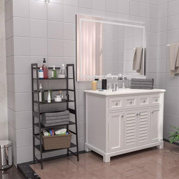 Book Shelf,Ladder Bookcase,4 Tier Tall Book Case for Bedroom,Living Room and Office