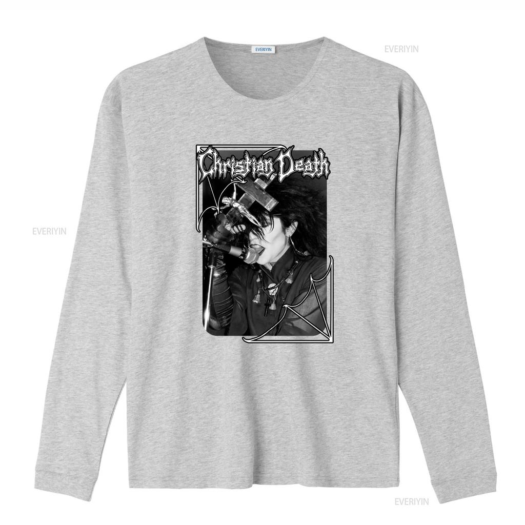 Christian Death Rozz Williams Gothic Punk Rock Band T Shirt Vintage Washed Streetwear Graphic Homme Unisex Soft Stretched