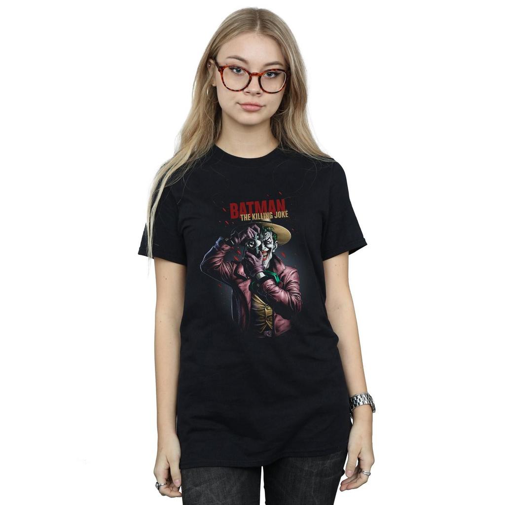 DC Comics Womens/Ladies Batman The Killing Joke Cotton Boyfriend T-Shirt