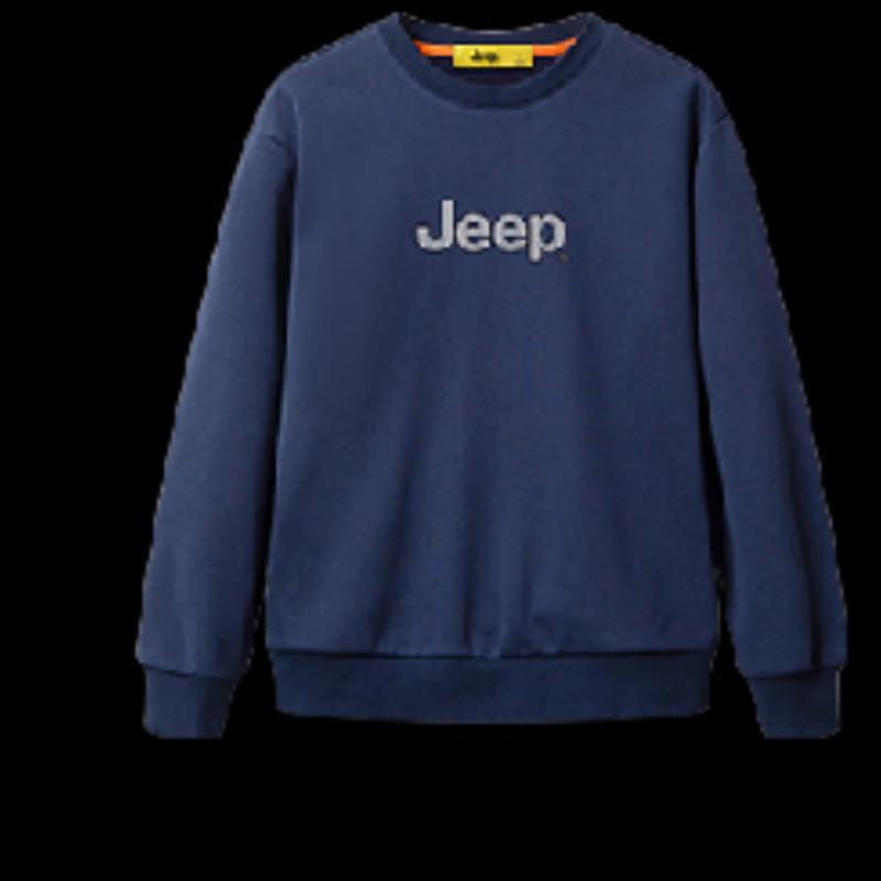Jeep Men's Spring Loose Fit Crewneck Sweatshirt