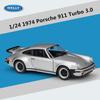 Welly 1/24 Scale 1974 Porsche 911 Turbo 3.0 Alloy Sports Car Model Diecast Metal Toy Vehicle Car Model Simulation Collection Kids Gift