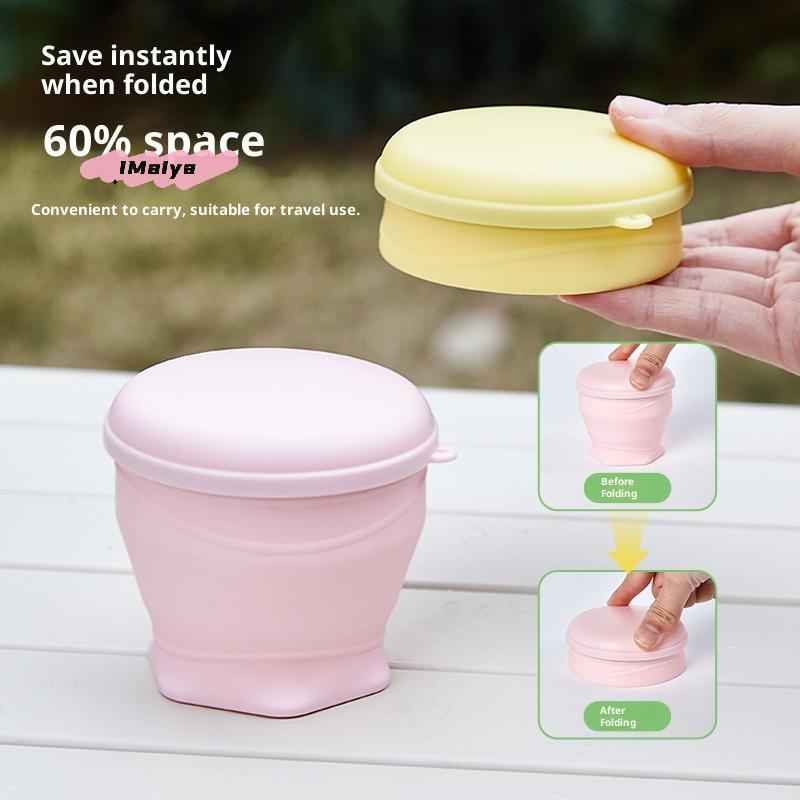 Portable Heat Resistant Folding Silicone Mug Soft Rubber Drinking Cup for Travel Camping - Portable Water Cups