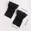 1Pair Elastic Detachable Sleeves Cuffs Sun Protection Dresses Sweater Decor Lace Cuffs Costume Accessory Sweet