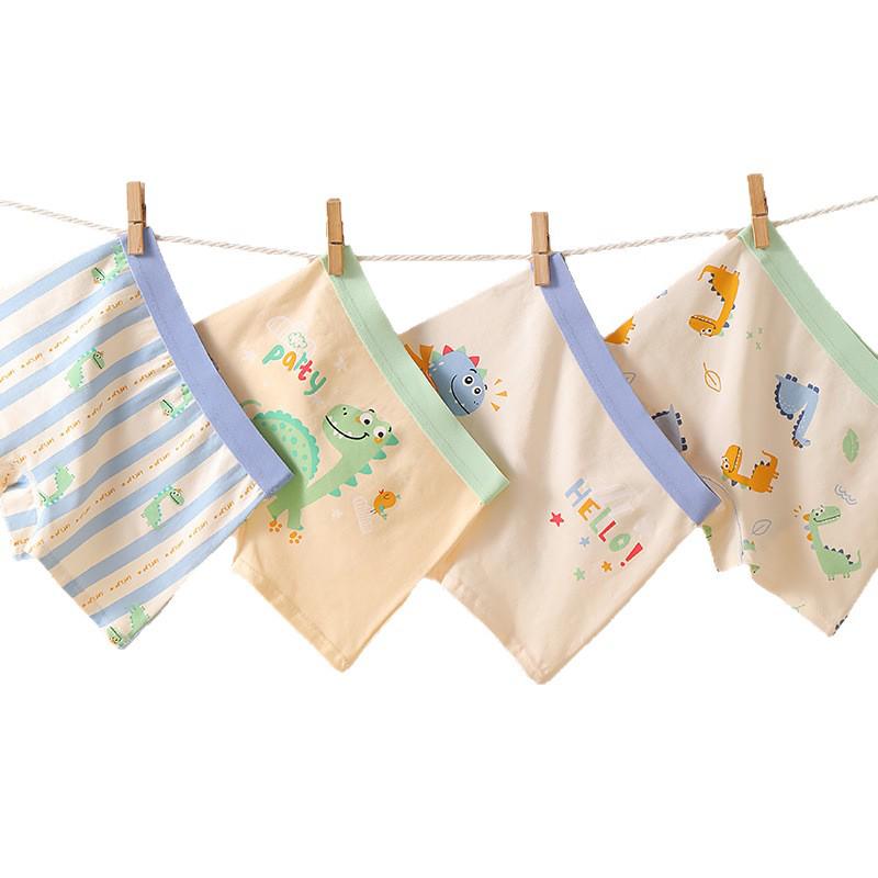 Boys' Pure Cotton Cartoon Boxer Briefs - Small, Medium, Large Sizes