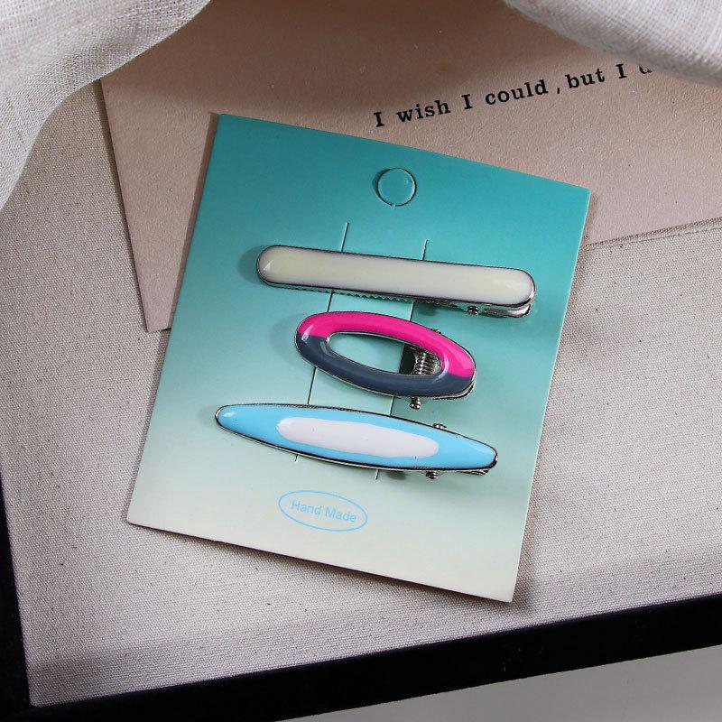 Dopamine Girl Colorful Makeup Duckbill Clips Set - Hairpins & Hair Accessories for Side Bangs