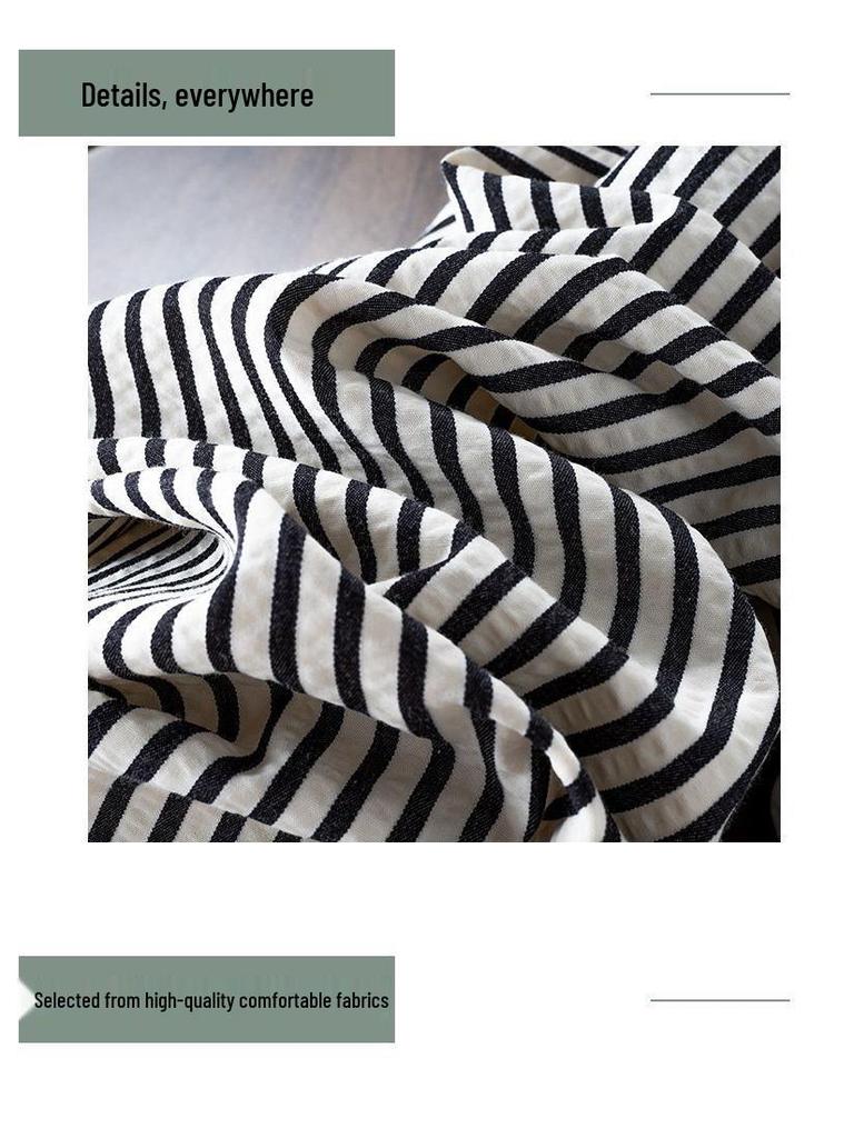 Women's American Striped High-Waist Wide-Leg Summer Trousers