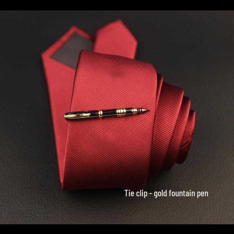 Men's Stylish Silver & Gold Tie Clip Set - Modern, Sleek Designs
