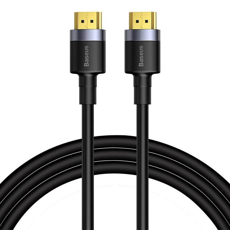 Kabel Hdmi 2.0 Baseus Cafule, 4K, 3D, 2M (Czarno-Szary)