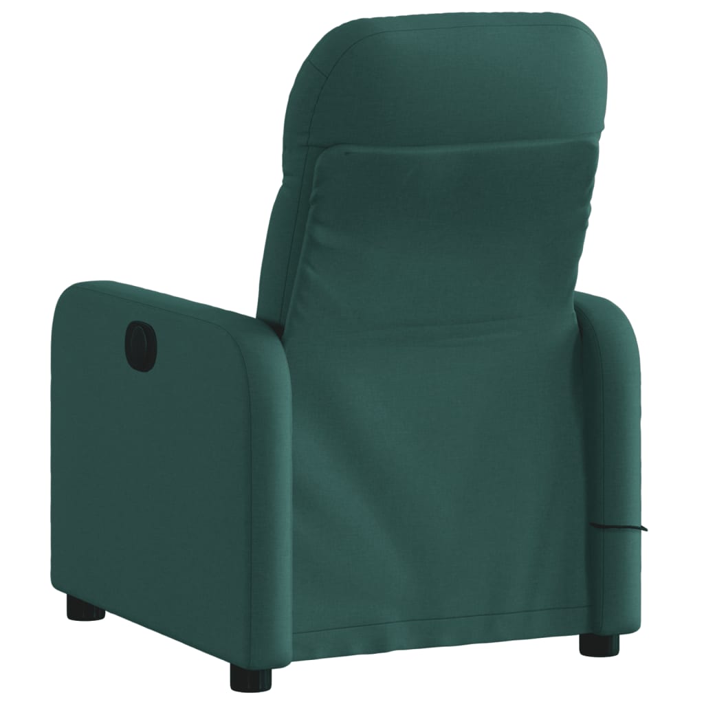 Massage Chair Dark Green Fabric