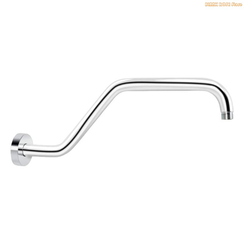 K1AE Multipurpose Stainless Steel Shower Arm Wall Mounted Matte Black Finish Convenient for Home and Hotel Bathrooms серебряный