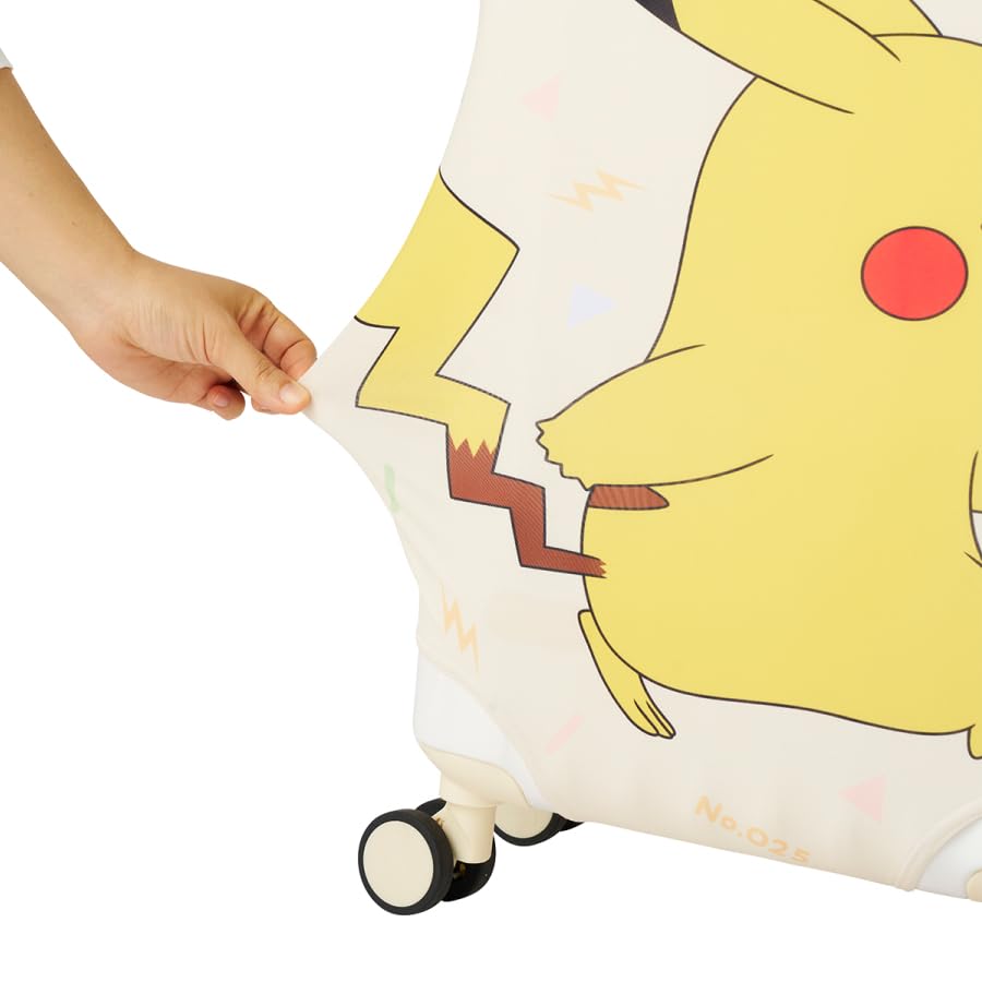 Suitcase Cover Gowell Suitcase Convenient Travel Goods Size Pokémon Cover, (Pikachu (Yellow), M)