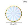 10Pcs CampingPicnic Tableware Set Disposable Paper Dishes Plate Cup Outdoor Camping Accessories Portable Cutlery
