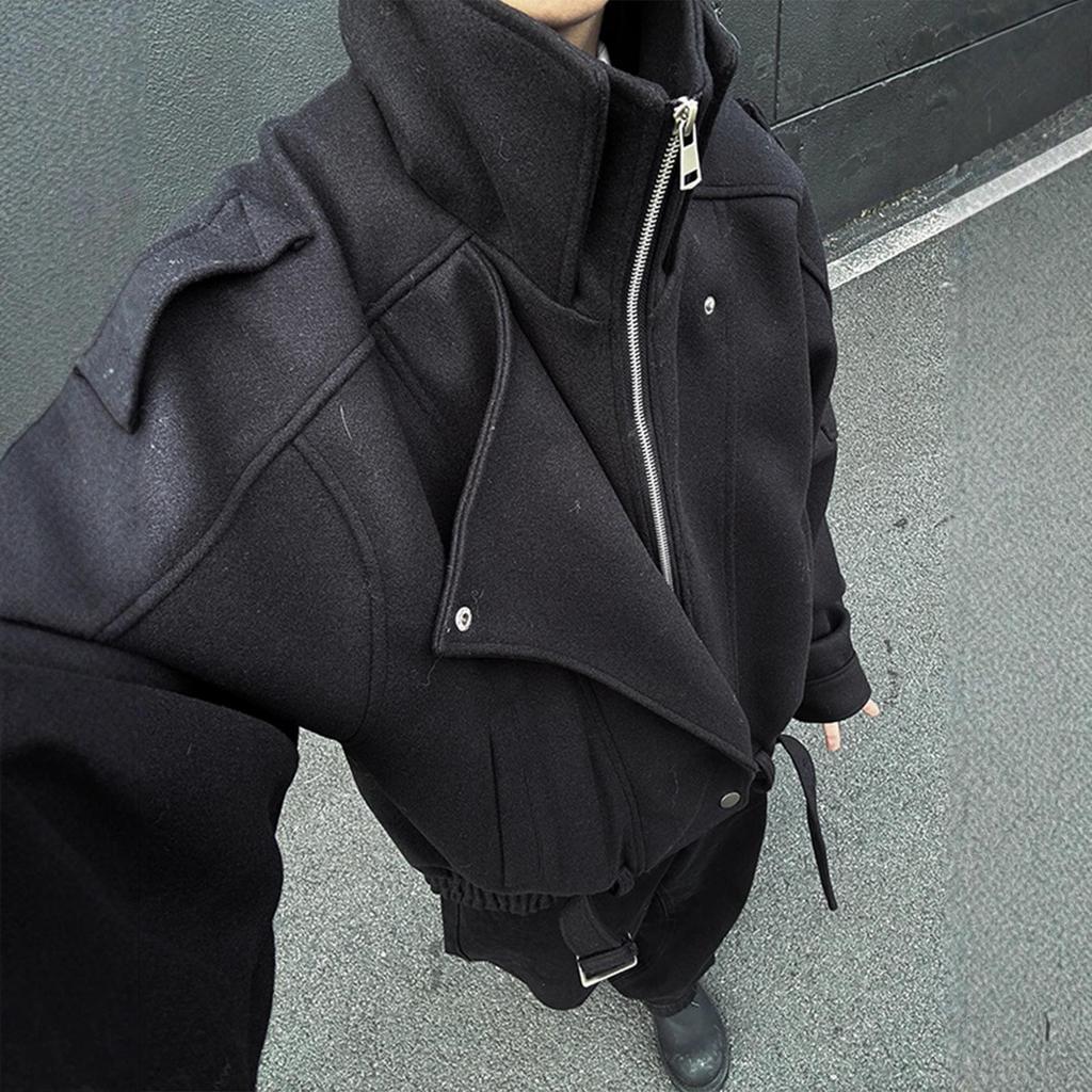 Men's Korean Style Deconstructed Wool Jacket - Autumn/Winter 2025 Collection