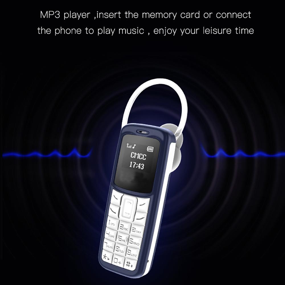 BM30 Bluetooth Mini Earphone Feature Phone Dual SIM Dual Standby Dialer Backup Mobile Phone