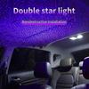Monochrome multicolor babys breath car starry sky light USB car atmosphere light roof projection light